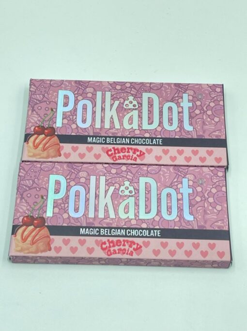Polka dot chocolate bar-Cherry Garcia